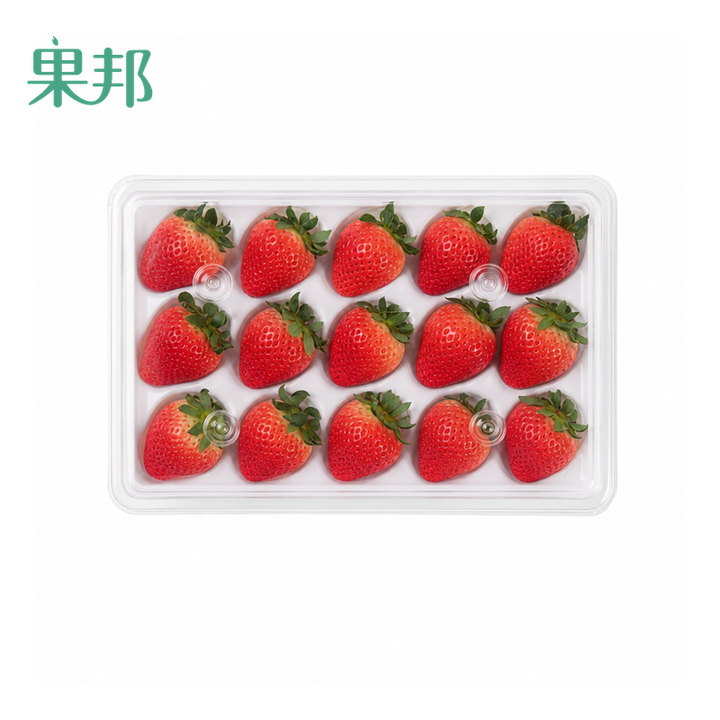 草莓包装盒 实拍图